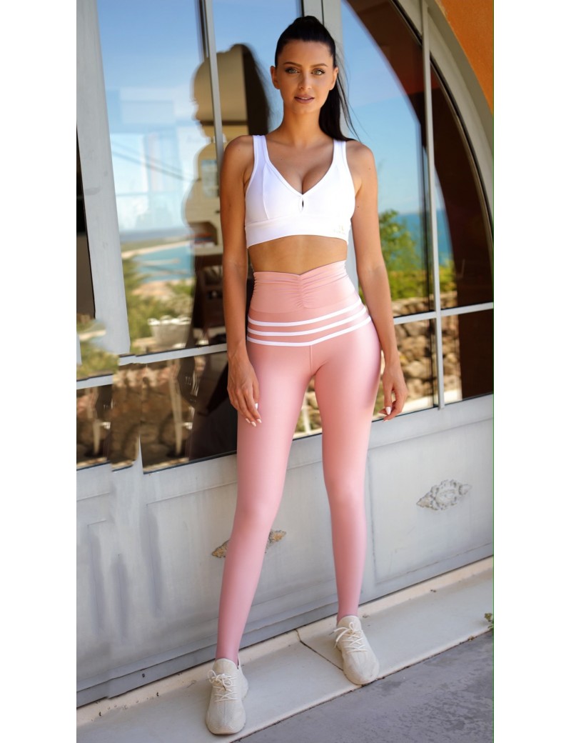 High-Waisted Valeria Leggings Color Pastel pink Size S